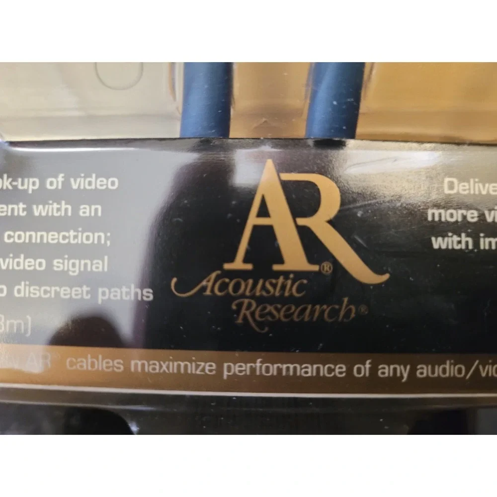 Acoustic Research NEW Gold Plated S-Video Connector Cable AP021 6FT J020